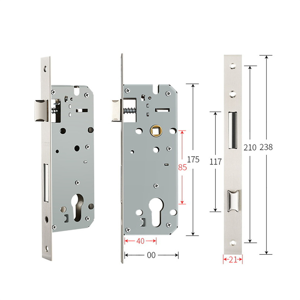 Furniture Hardware Fitting - 1 PCS 8520/8525/8530/8535 ประตูโลหะล็อคสแตนเลส Universal Lock