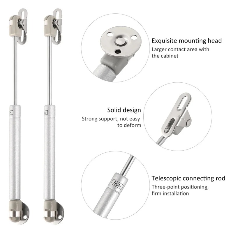 Cabinet Hinge Overlay - บานพับเฟอร์นิเจอร์ 2 ชิ้น 20/60/100N/150N สำหรับตู้ครัว บานพับยกแบบนิวเมติก