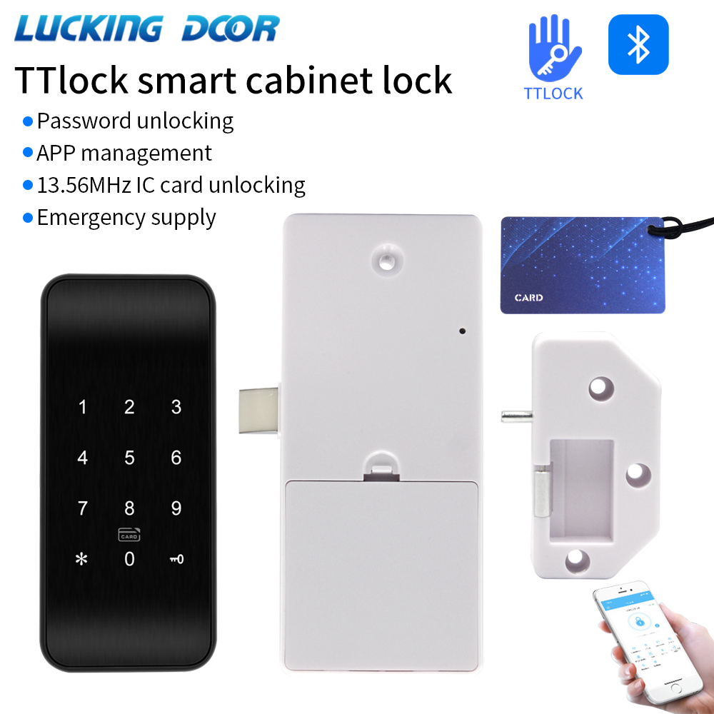 Furniture Hardware Manufacturer - TTLOCK 13.56Mhzลายนิ้วมือลิ้นชักล็อคเฟอร์นิเจอร์RFID BLEตู้Locker USBชาร์จAppสมาร์ทล็อคสําหรับสปาสระว่ายน้ําGym