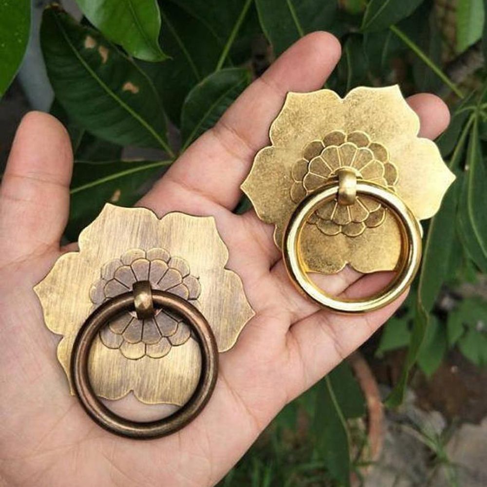 Furniture Hardware Drop Pulls - Antique Bronze ทองเหลืองเฟอร์นิเจอร์ฮาร์ดแวร์ประตู Dresser ดึงลิ้นชักตู้ Knobs