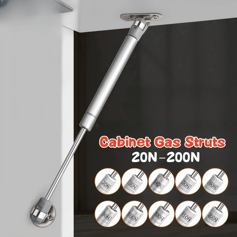 Cabinet Hinge Overlay - 20N-200N ทองแดง Force ตู้ประตูลิฟท์สนับสนุนแก๊สบานพับไฮดรอลิกตู้ครัวแก๊สฤดูใบไม้ผลิบานพับเฟอร์นิเจอร์ฮาร์ดแวร์
