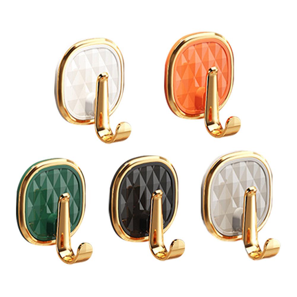 Furniture Hardware Fitting - 1/2/4/5/10pcs Strong กาวตะขอติดผนังติดตั้งกุญแจประตูผ้า Coat ห้องน้ํา Robe