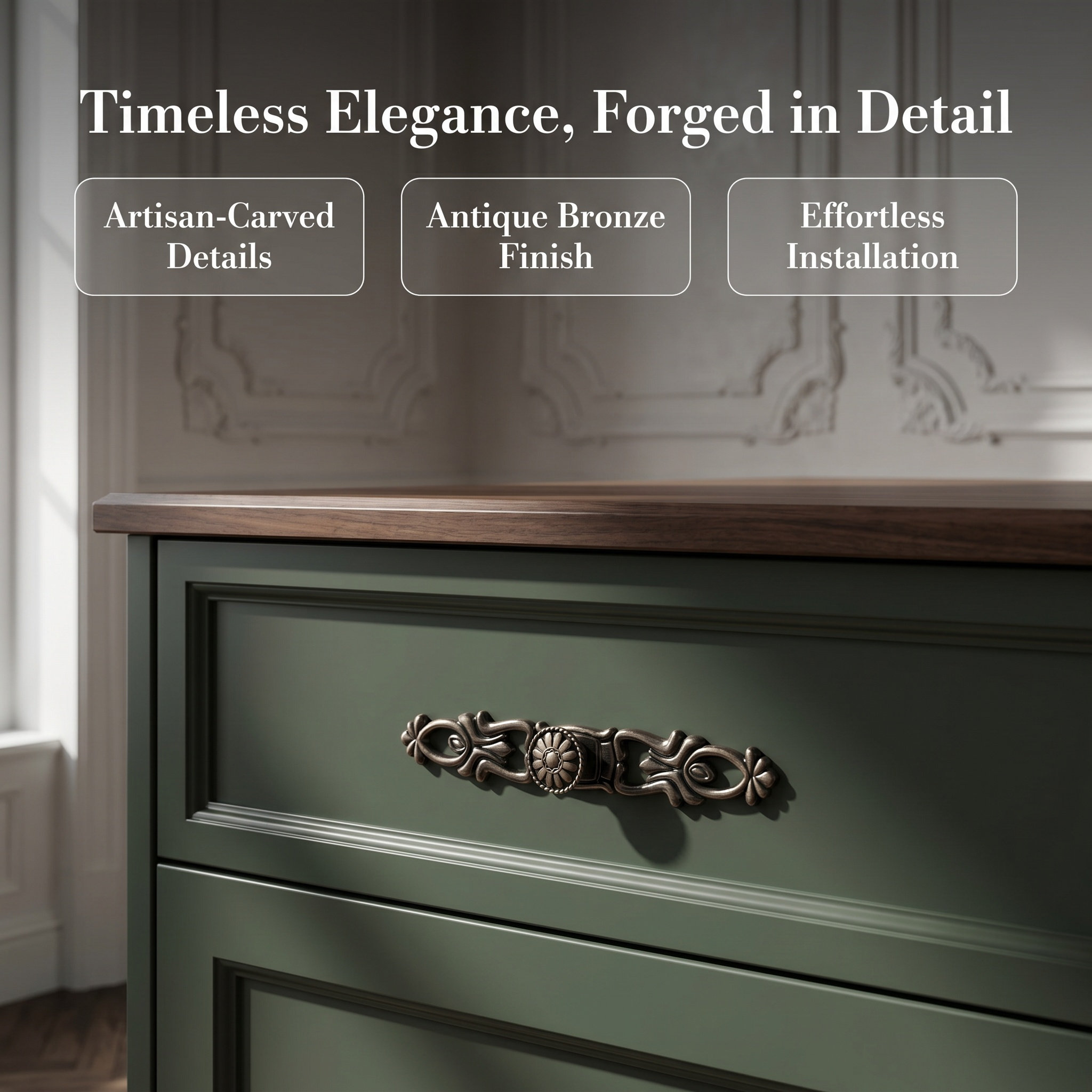 2 ชิ้น มือจับลิ้นชักทรงหยดน้ำ  - Furniture Hardware Drop Pulls บทวิจารณ์และราคา