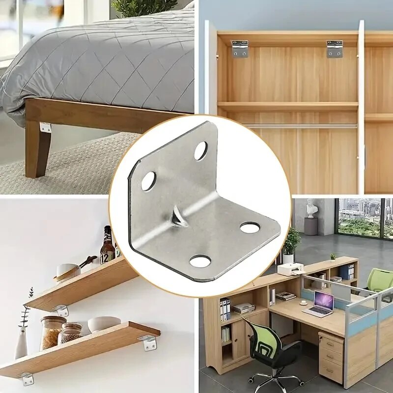 20 ชิ้นมุมเหล็กโต๊ะ, เก้าอี้,  - Cabinet Hinge Overlay บทวิจารณ์และราคา