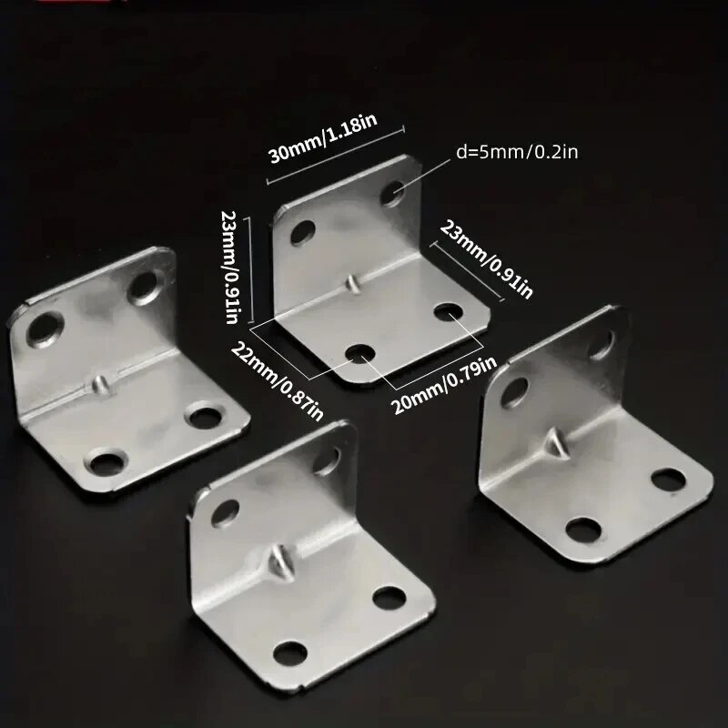 20 ชิ้นมุมเหล็กโต๊ะ, เก้าอี้,  - Cabinet Hinge Overlay บทวิจารณ์และราคา