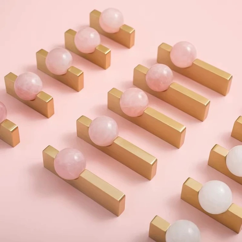 ลูกบอลคริสตัลสีขาว + มือจับเฟอ - Furniture Hardware Drop Pulls บทวิจารณ์และราคา