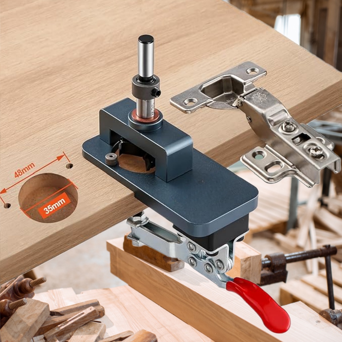 ชุดเครื่องมือเจาะบานพับขนาด 35 - Furniture Hardware Fitting บทวิจารณ์และราคา
