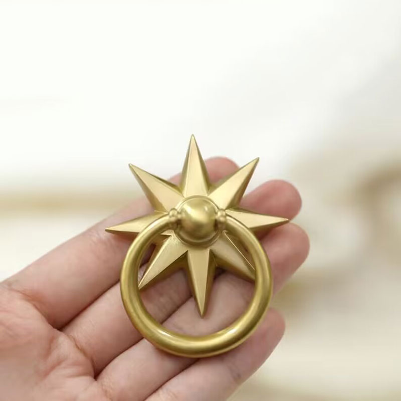 ห่วงทองเหลืองทึบสำหรับวางด้ามจ - Furniture Hardware Drop Pulls บทวิจารณ์และราคา