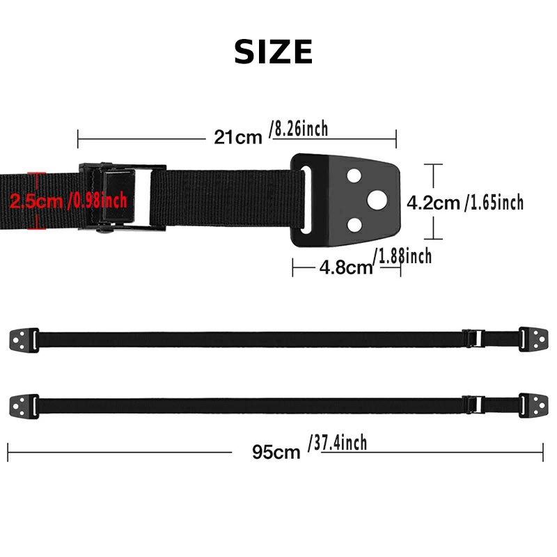 สายรัดยึดทีวีแบบปรับได้ 2 ชิ้น - Furniture Hardware Manufacturer บทวิจารณ์และราคา
