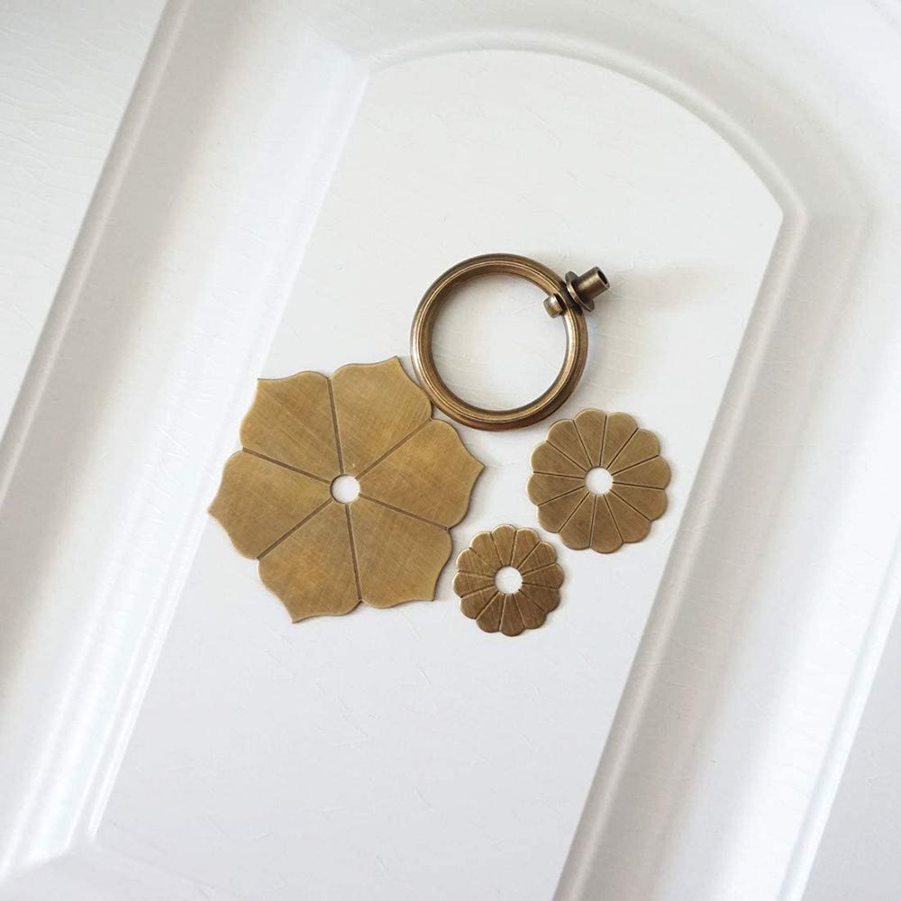 1ชิ้นตะขอแขวนผนังทองเหลืองโบรา - Furniture Hardware Drop Pulls บทวิจารณ์และราคา